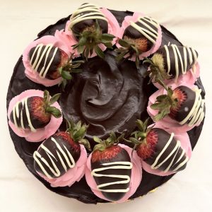 Chocolate Covered Strawberry Cheesecake