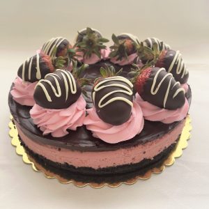 Chocolate Covered Strawberry Cheesecake